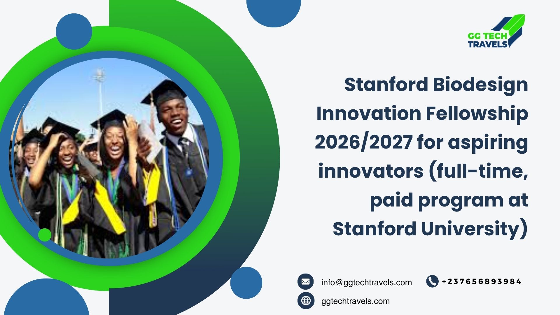Stanford Biodesign Innovation Fellowship 2026/2027 for aspiring innovators (full-time, paid program at Stanford University)