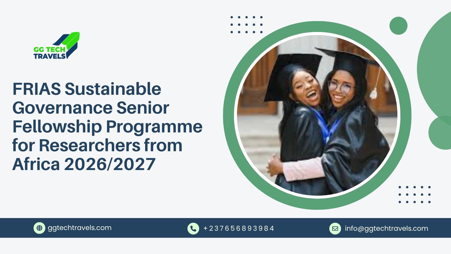 FRIAS Sustainable Governance Senior Fellowship Programme for Researchers from Africa 2026/2027