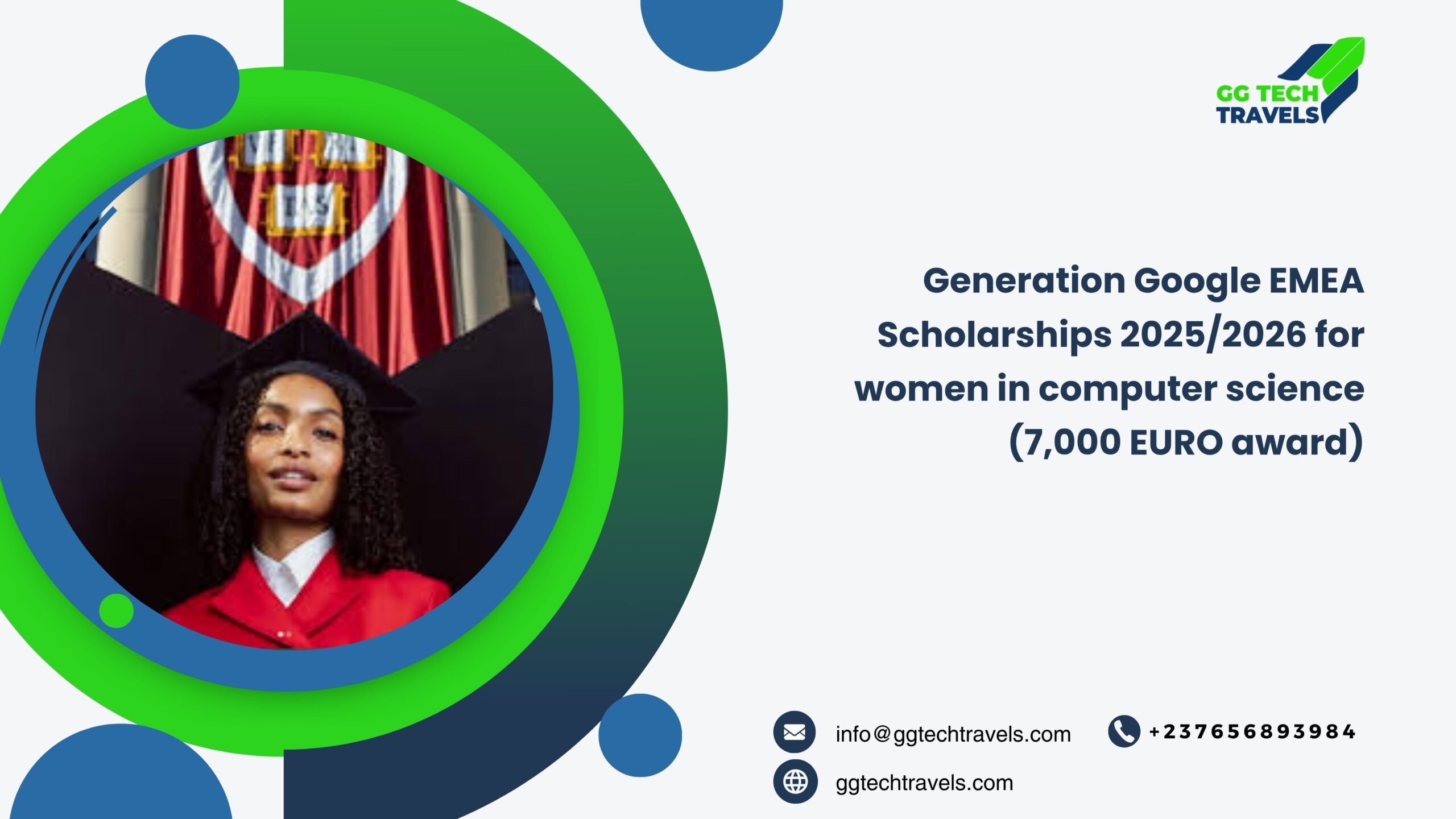 Generation Google EMEA Scholarships 2025/2026 for women in computer science (7,000 EURO award)