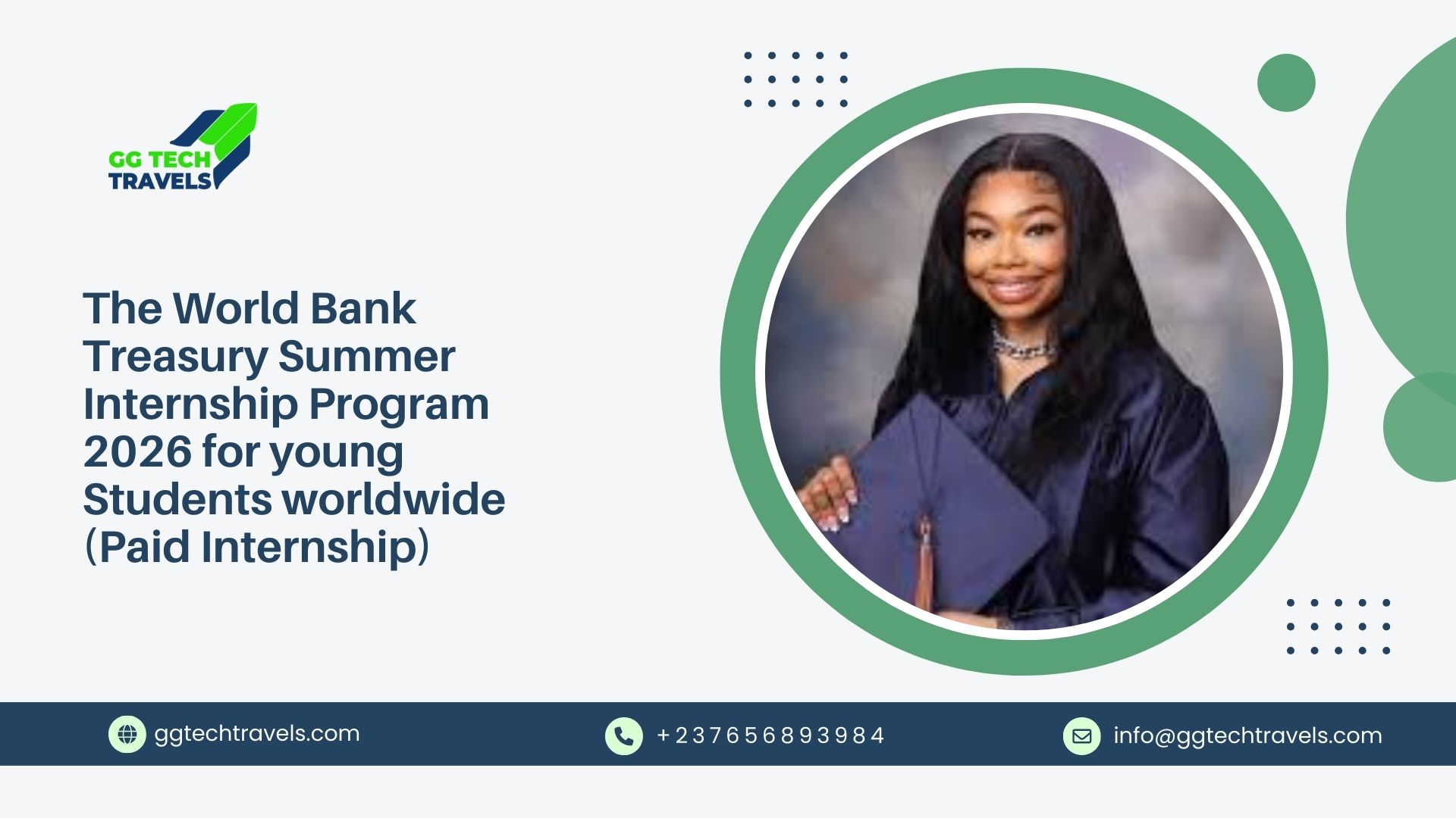 The World Bank Treasury Summer Internship Program 2026 for young Students worldwide (Paid Internship)