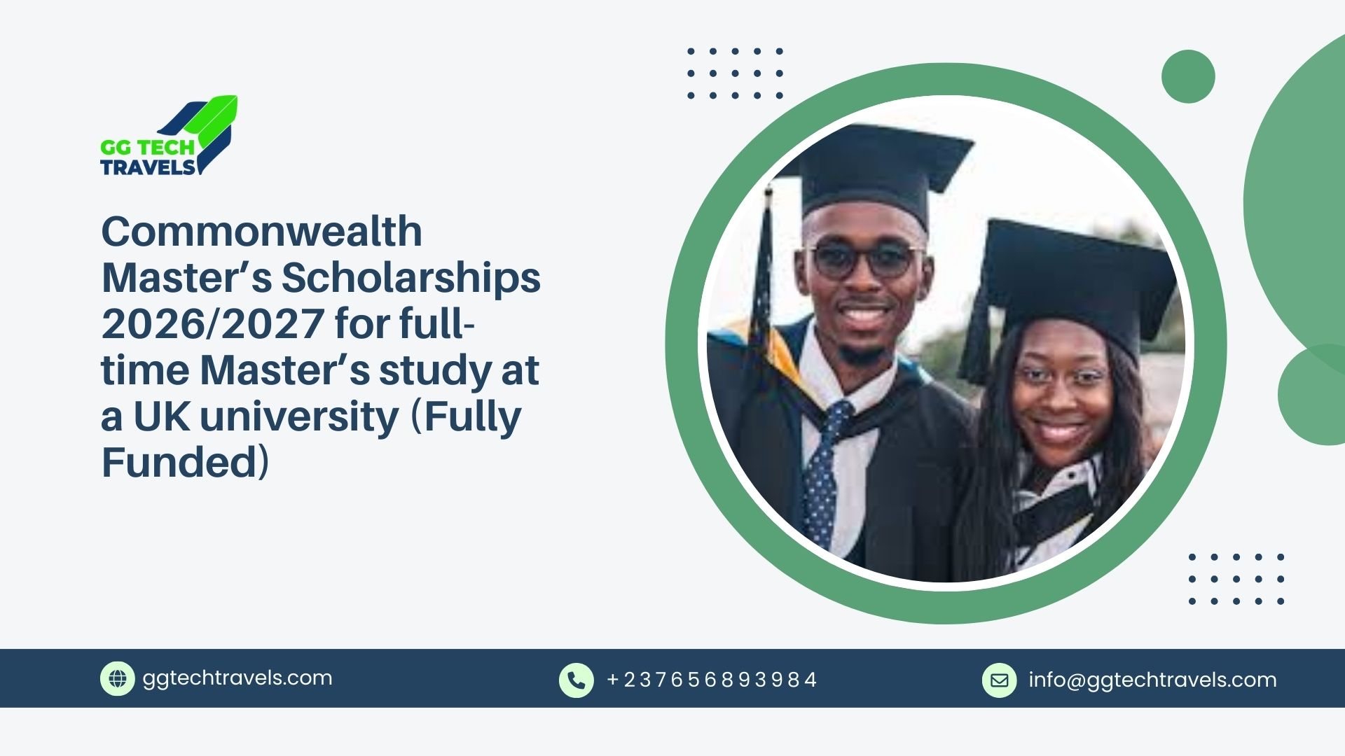 Commonwealth Master’s Scholarships 2026/2027 for full-time Master’s study at a UK university (Fully Funded)