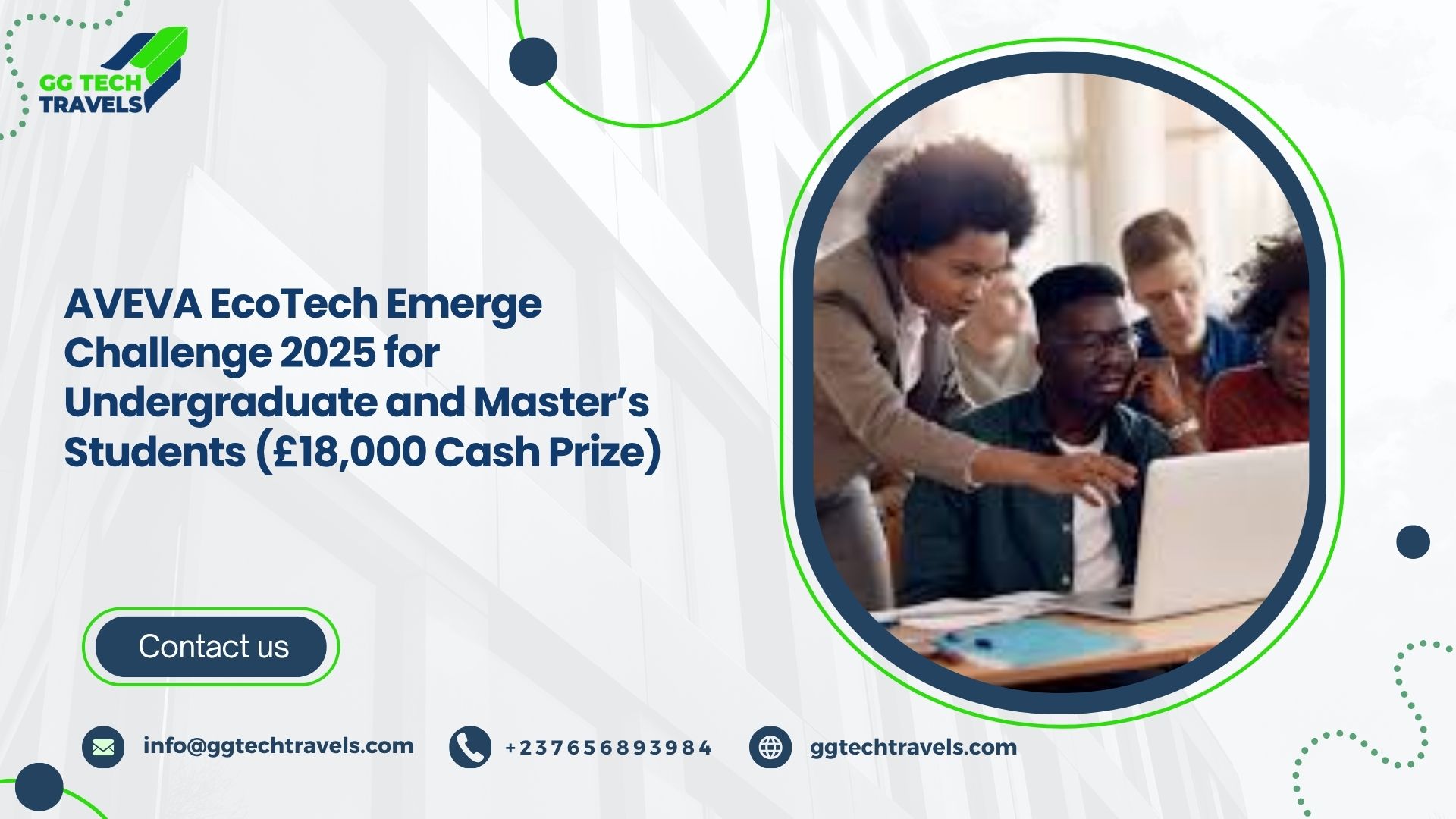 AVEVA EcoTech Emerge Challenge 2025 for Undergraduate and Master’s Students (£18,000 Cash Prize)
