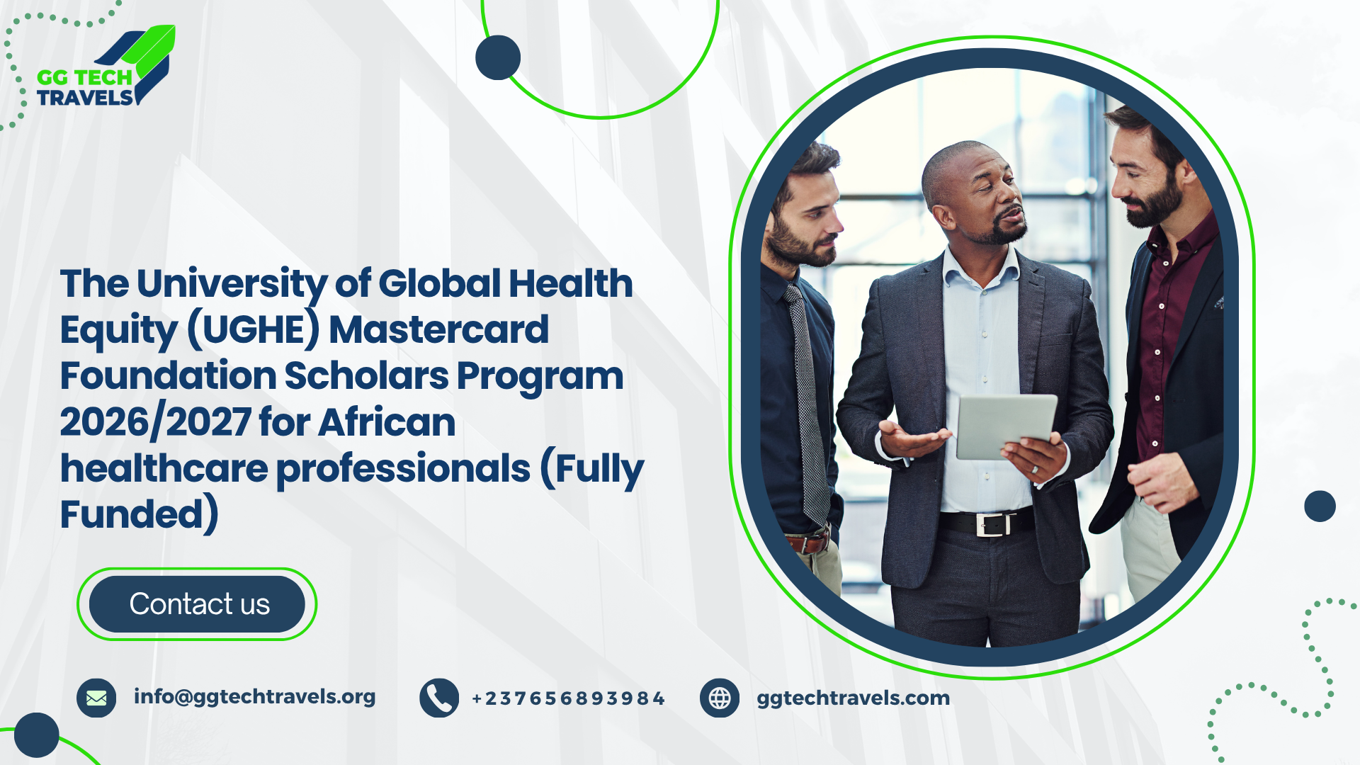 The University of Global Health Equity (UGHE) Mastercard Foundation Scholars Program 2026/2027 for African healthcare professionals (Fully Funded)